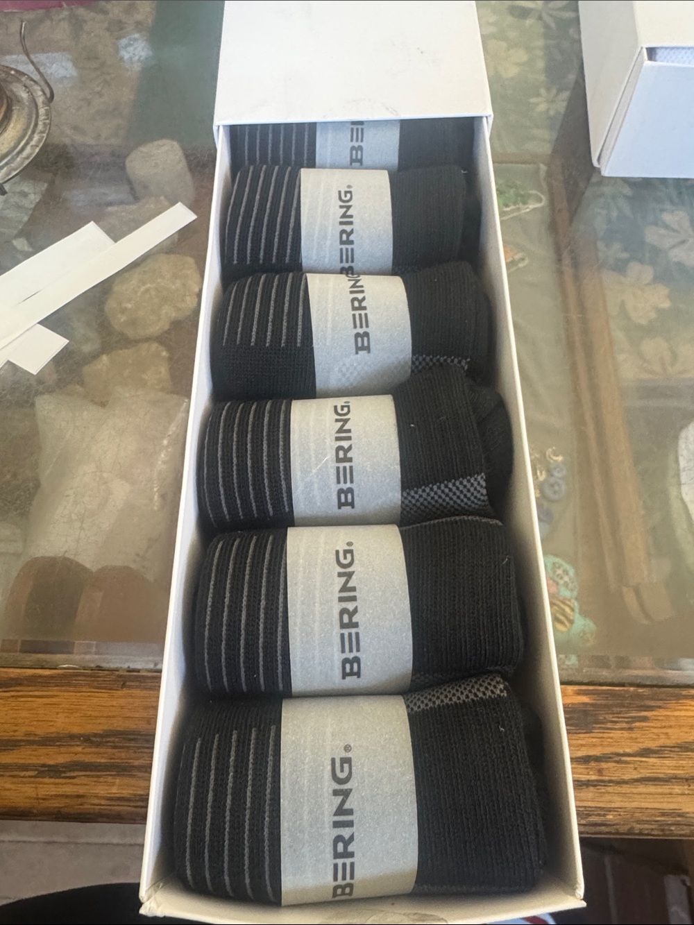 Bering 6 pack Women’s Athletic Running Socks Black